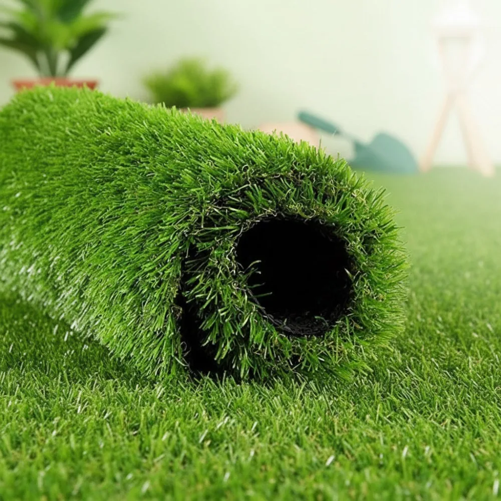 

Realistic Artificial Grass 4FTX7FT, Thick Pet Turf Lawn for Outdoor Garden Decor, Durable Synthetic Turf