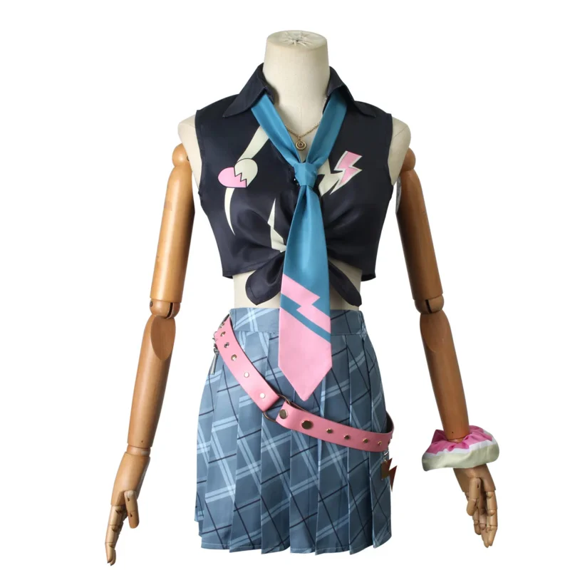 Kotoka toraime cosplay anime virtual cool suit costume vtuber girl jackets skirts accessories luxiem role set