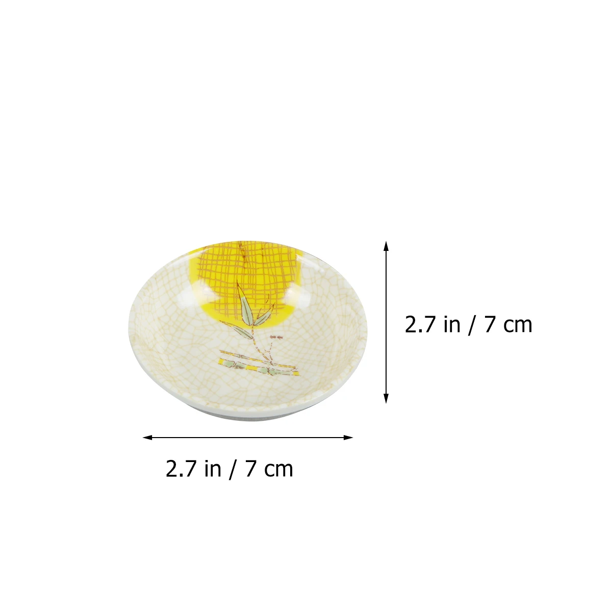 

6pcs Small Dipping Bowls Melamine Sauce Plates Seasoning Dishes Firm Food Grade Environmental Resistance Anti
