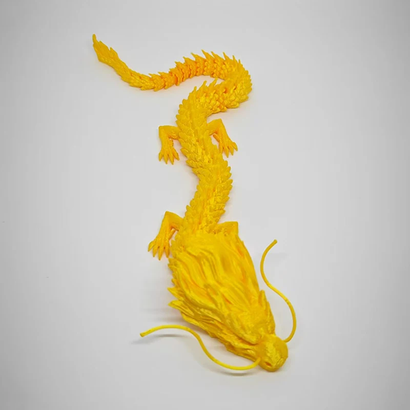 3D Printed Conjoined Dragon Ornaments Movable Cartoon Creative Dragon Plants  rockery Fish Tank Landscaping Decoration 33cm 42cm