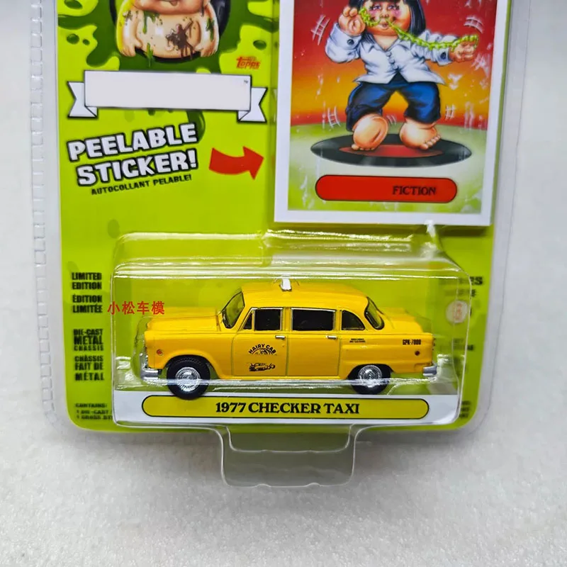 Greenlight 1:64 Scale 1977 CHECKER TAXI Alloy Simulation Car Model Collection Display Ornament Toy Gift