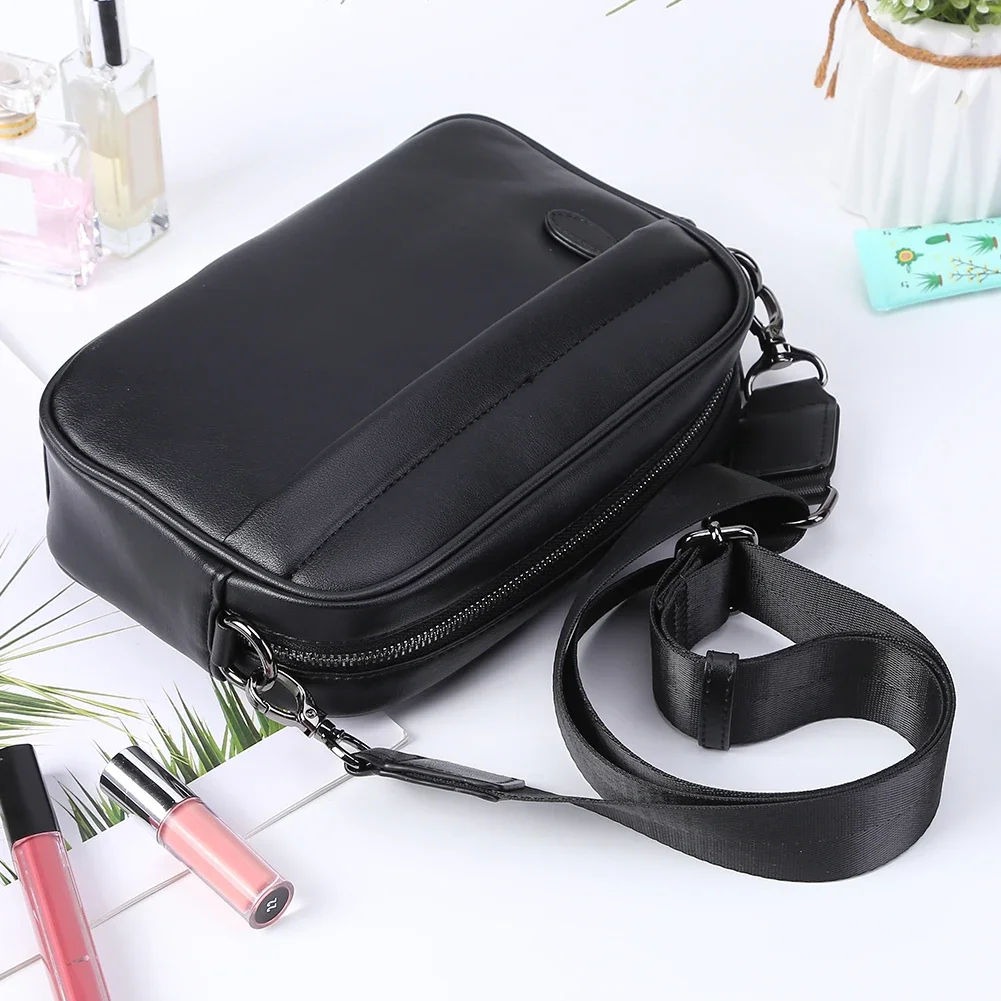 Luxury Business Shoulder Bag for Design Plaid PU Leather Messenger Bag Crossbody Bag Casual Zipper Small Square Sling  bags