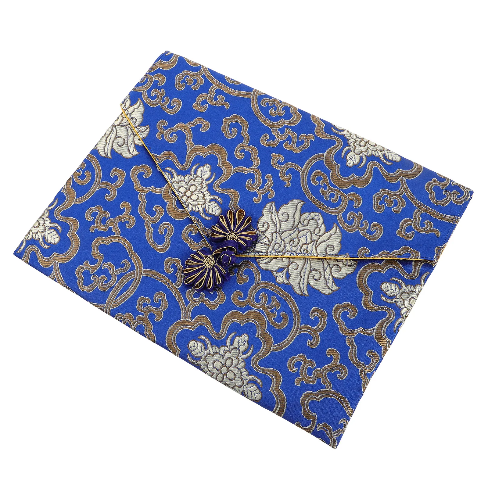 

Silk Brocade For Buddhist Scriptures Jewelry Storage Small Decorative Bag Carrying Organizer Fabric Scriptures Container Zipper