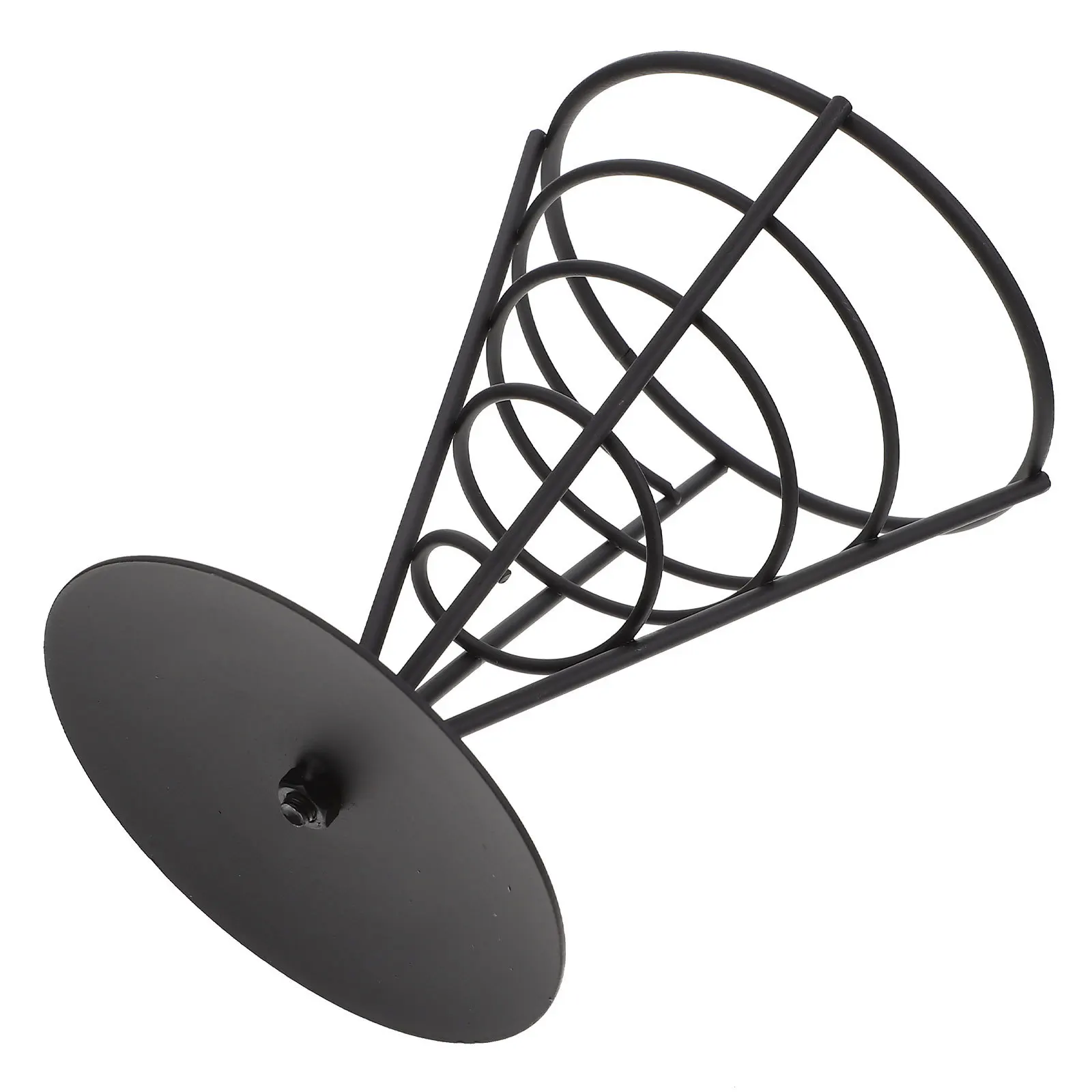 

Iron French Fries Rack Sturdy Snack Basket Home Supplies Fries Serving Rack Chips Holder Chips Stand Snacks Basket