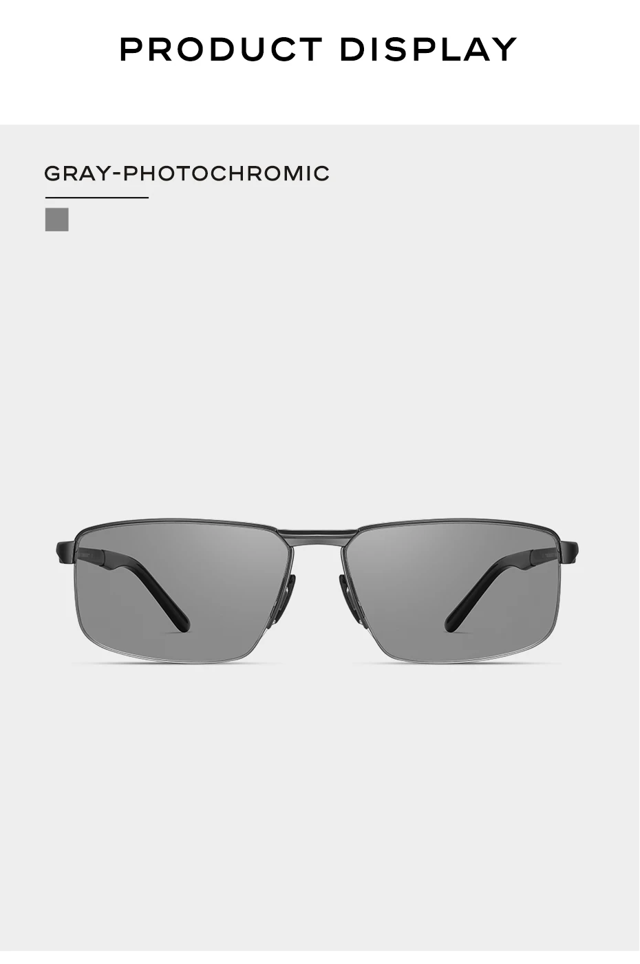 CAPONI neue Sonnenbrille für Männer Nylon polarisierte photo chrome Legierung fahren Sonnenbrille uv400 Marke Designer Sonnenbrillen bs8917 – Detail 16
