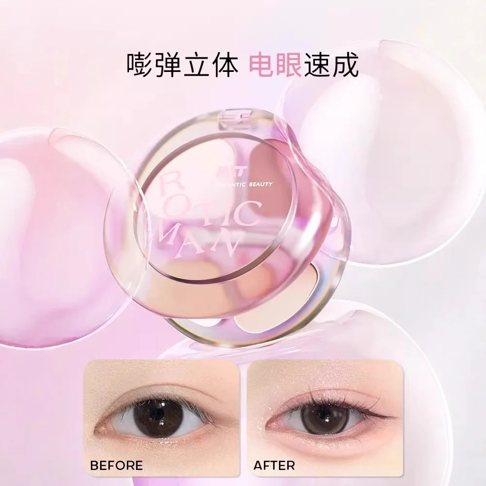 Paleta Cieni do Powiek RMT 4 Kolory Róż do Policzków Eyeliner Cień do Powiek Jedwabnik Rozświetlacz Konturowanie Długotrwały Naturalny Makijaż