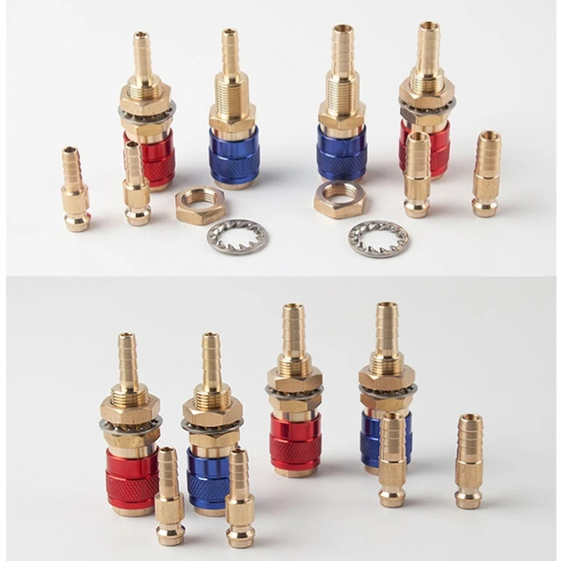 Water Cooled Gas Adapter Quick Connector Fitting For TIG Welding Torch or MIG Welding Torch Plug M6 M8 6mm/8mm