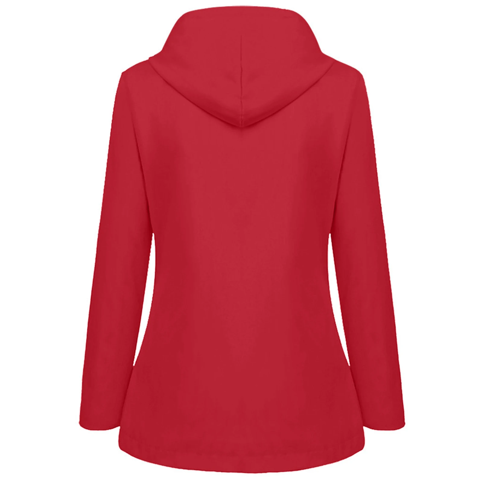 Women\'s Winter Coat Warm Solid Plush Thickened Long Jacket Outdoor Hiking Hooded Casual Windproof Parka Coat Overcoat