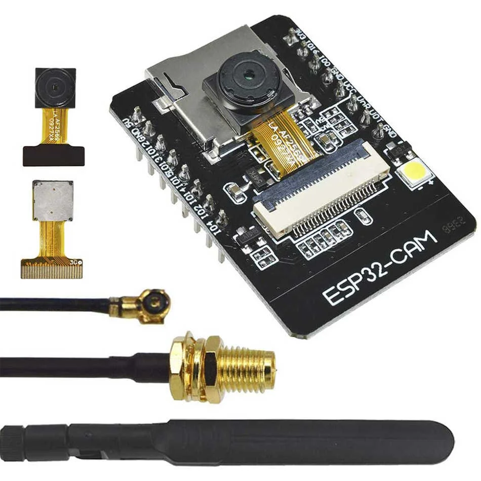 ESP32-CAM ESP-32S WiFi Module Serial to WiFi ESP32 CAM Development Board 5V Bluetooth OV2640 Camera Module with 2.4G Antenna