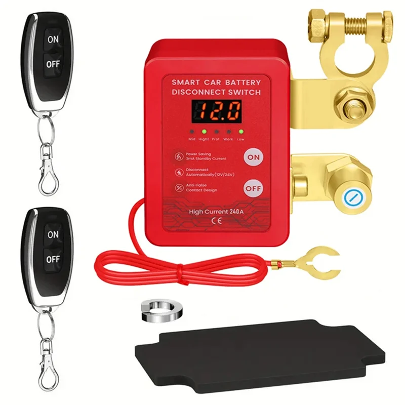 A92P interruptor de apagado de coche interruptor de desconexión automática de batería 240A 12V interruptor de apagado de energía automático para automóvil