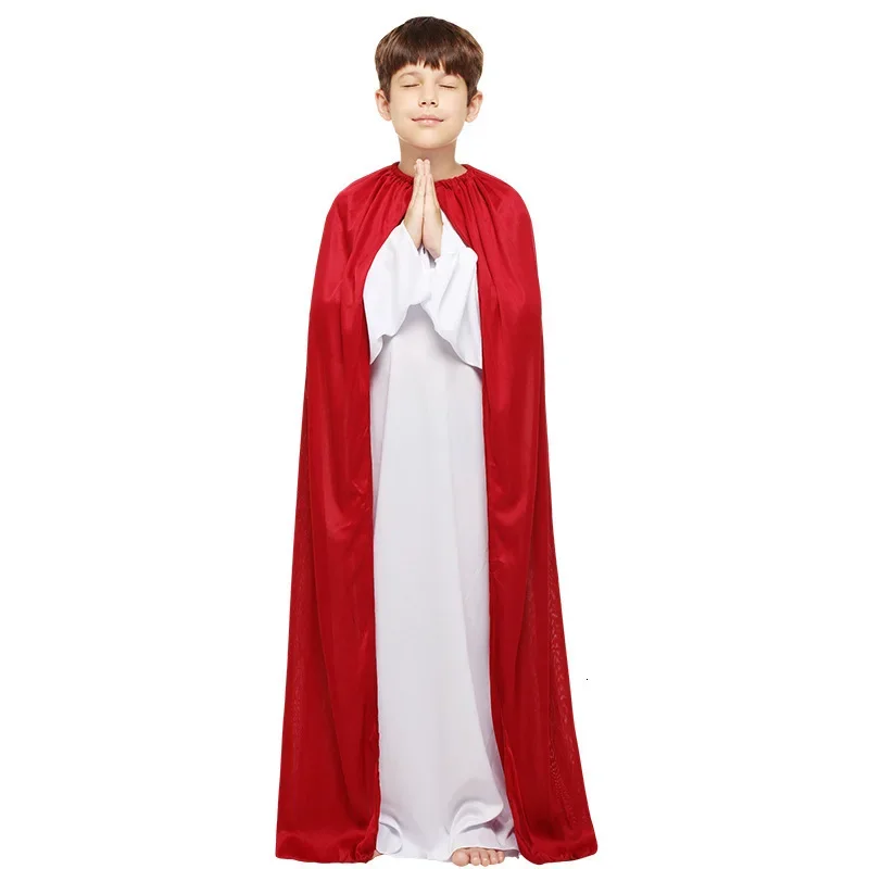 Disfraz de cosplay de Jesús para niños, atuendo de carnaval, atuendo de actuación en escenario, traje de purim romano para niños, disfraz de padre y padrino