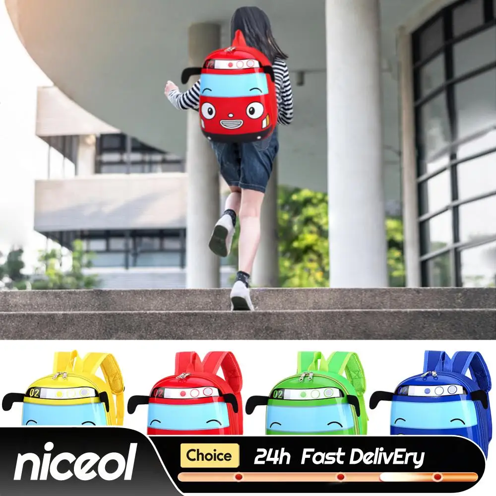 

3D Cartoon Bus Kindergarten Children Bag Toddler Kids Girls Boys Backpack