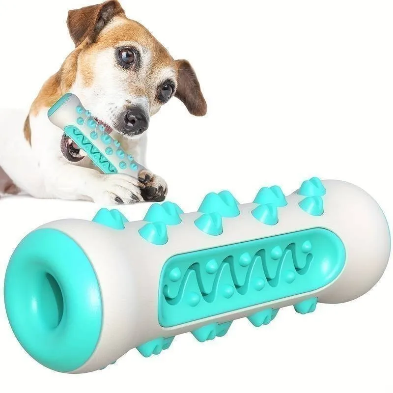 Brinquedo Mordedor em Forma de Osso para Cães, Limpeza Dental, Remove Placa e Tártaro, Petisco Anti-Estresse