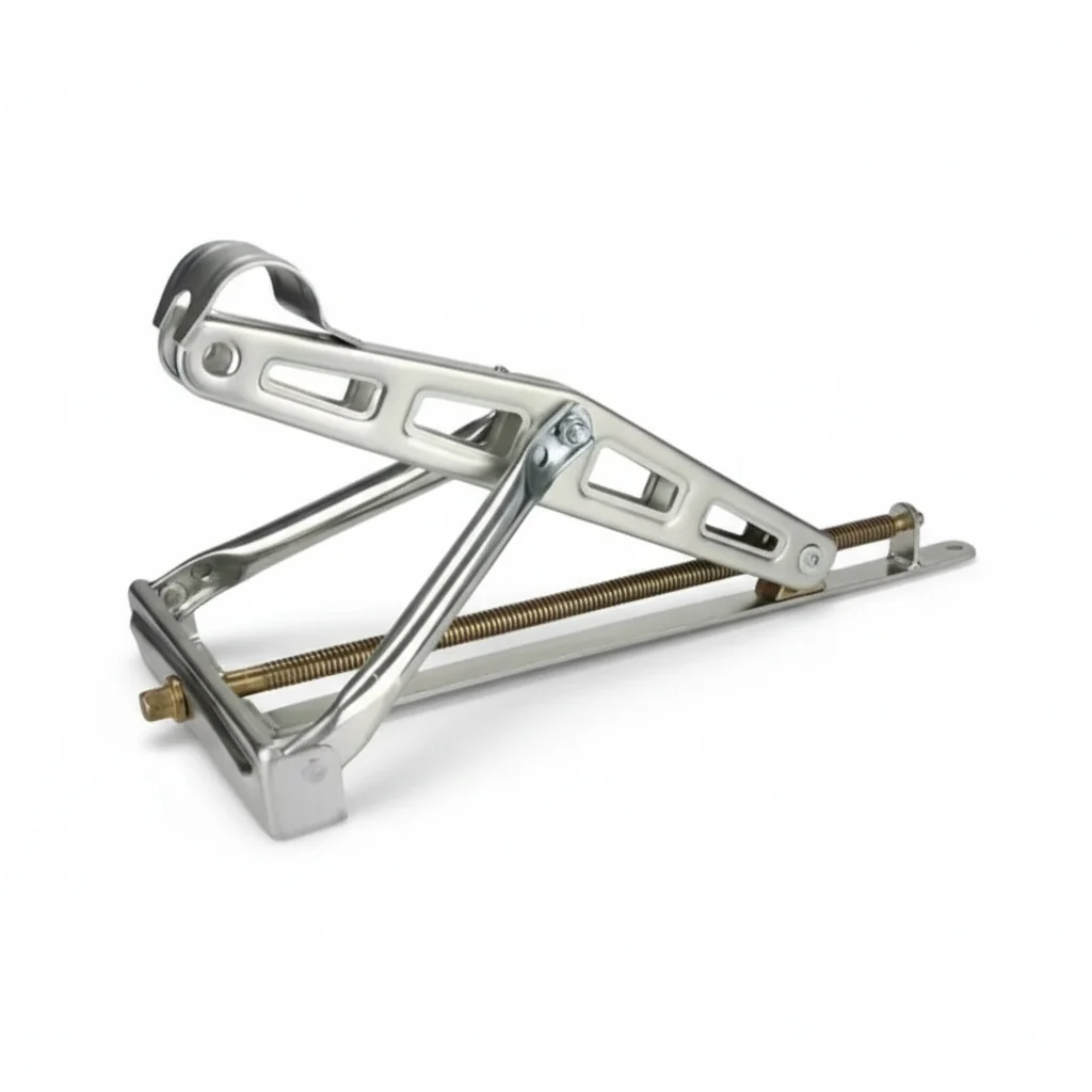 RV Stabilizer Jack, Carbon Steel 675x280mm Scissor Jack Kit with Manual Crank Handle, for Camper Trailer Leveling System