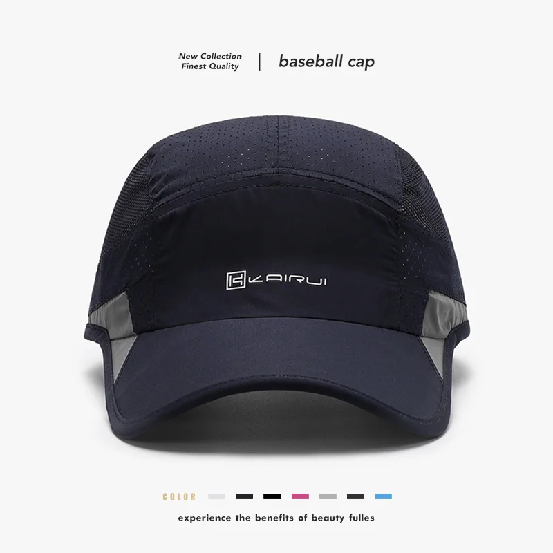 

New Quick-Drying Tennis Adjustable Baseball Cap Men Outdoor Badminton Couple Hollow out Breathable Sweat Absorption Peaked Cap
