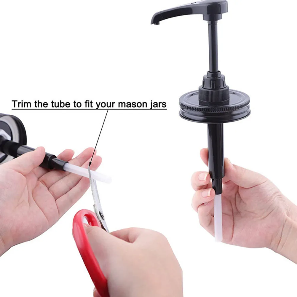 2Pcs Multi-function Syrup Dispenser Pump Universal Replacement For For Honey Household Restaurant Kitchen