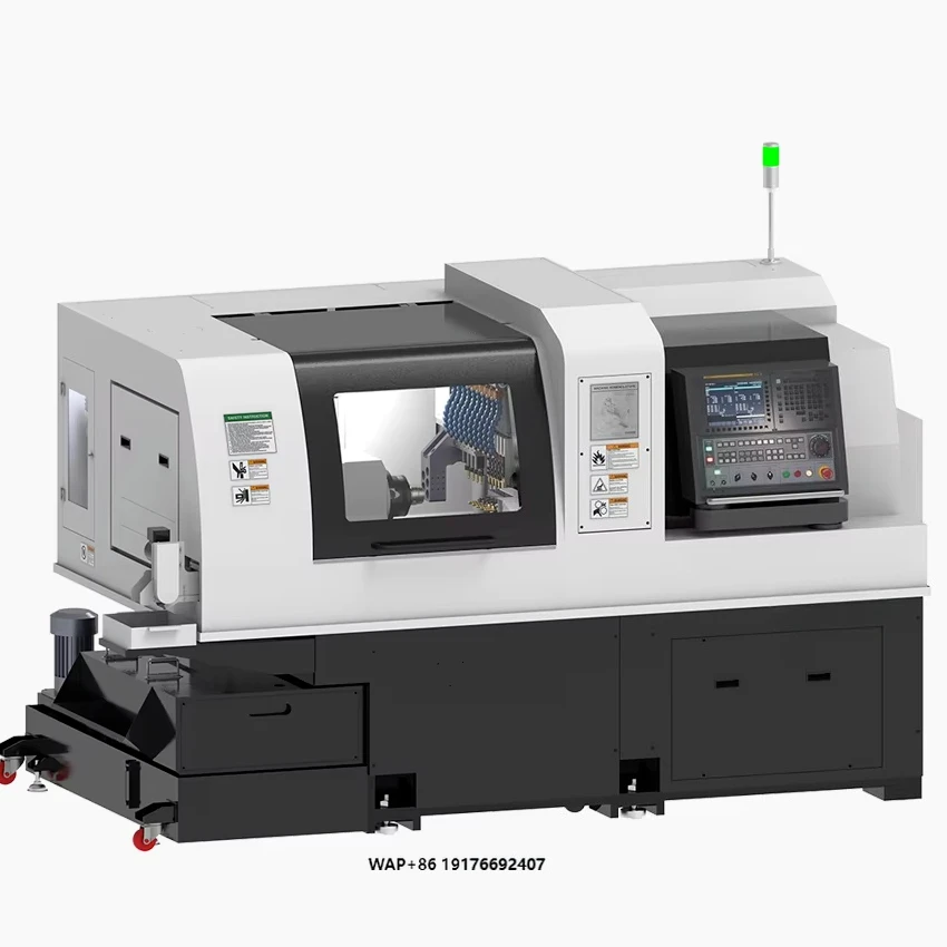 Chinese TCM 42H Swiss-type CNC Lathe, Metal Working Efficient Tooling, Inclined Bed High-precision Cutting Processing Machine