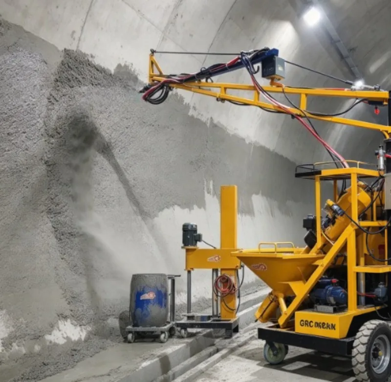 High Efficiency Double Pipe Mixed Grc Spraying Machinery Spraying Equipment Relief Crafts Paint Spraying Machine