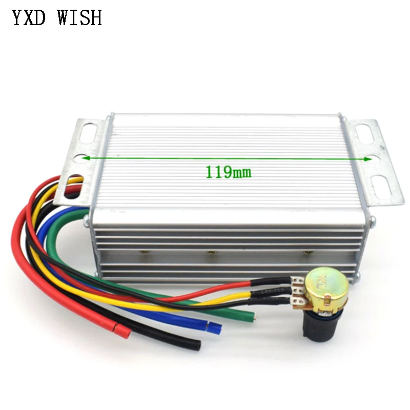 30A PWM  Motor Controller 12V High Power DC Motor Speed Controller 24V 36V 48V 60V DC Stepless Speed Control Switch