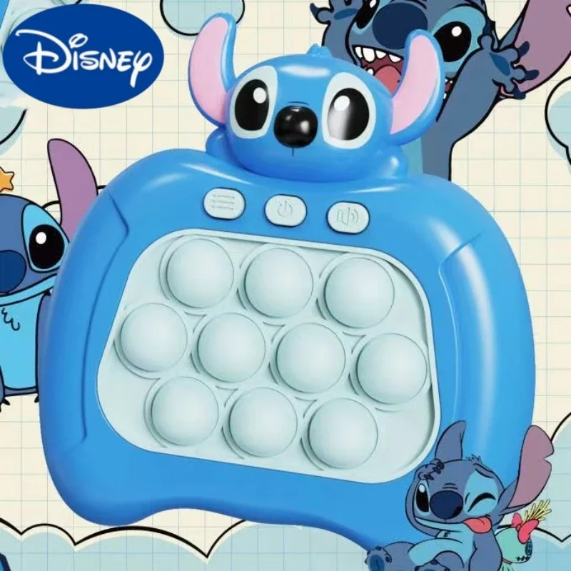 

Disney Stitch Mickey Quick Push Game Console Upgraded Fingertip Press It Competition Squeeze Relieve Stress Children Toys