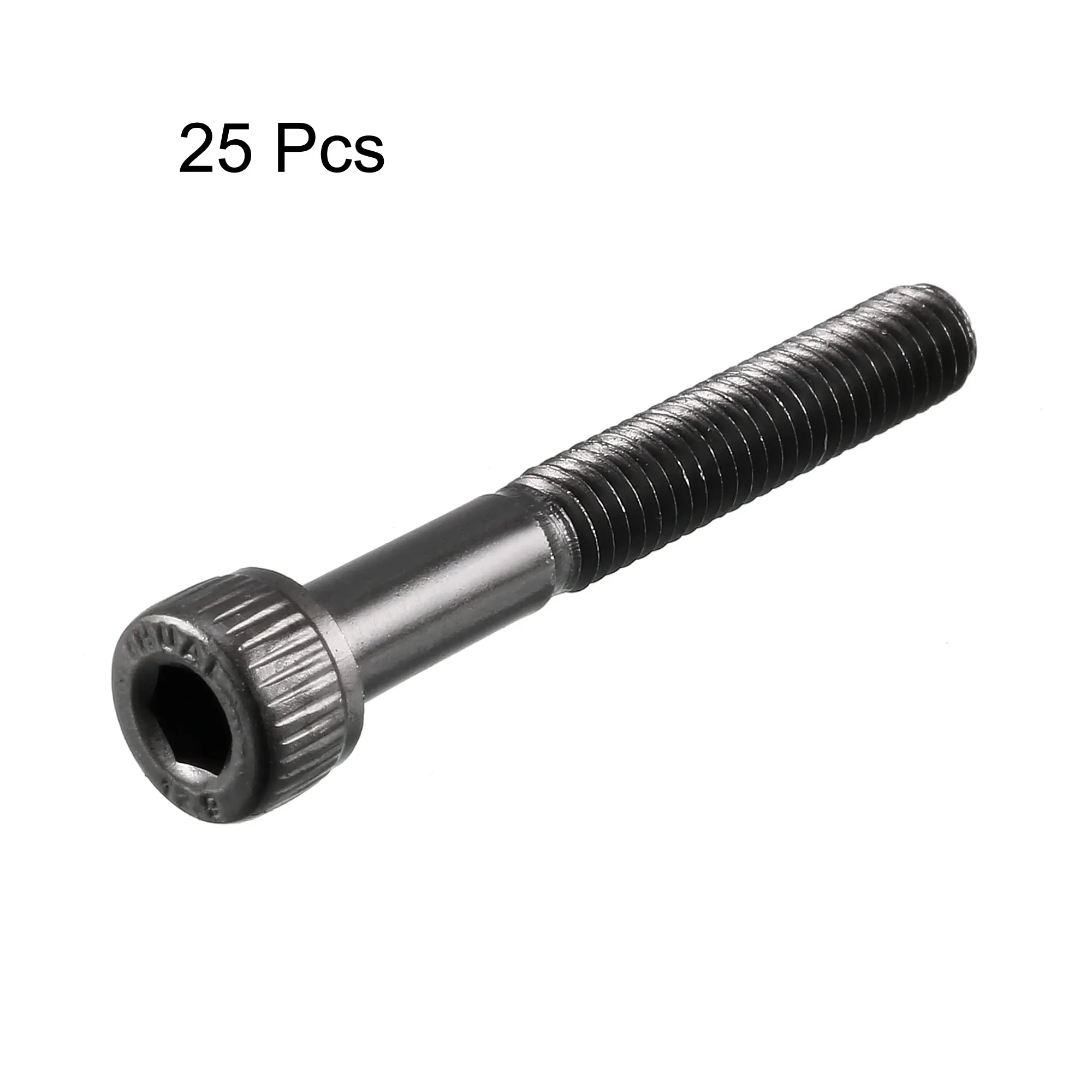 10/20/25Pcs 12.9 Alloy Steel Hex Socket Head Cap Screws Bolts Half Thread Design M4 M8 30-50mm Screw Bolt Fixing Fasteners Black
