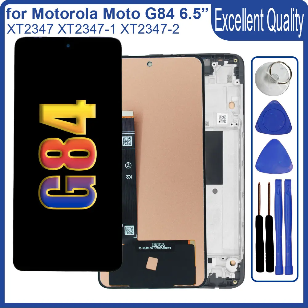 

New Tested LCD for Motorola Moto G84 XT2347 LCD Display Touch Screen Digitizer Replacement for Moto G84 XT2347-1 XT2347-2 LCD