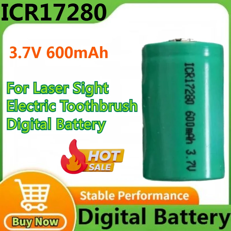 

ICR17280 17280 Lithium Battery Charging 3.7V 600mAh for Laser Aiming Electric Toothbrush with Lithium Battery Digital Battery
