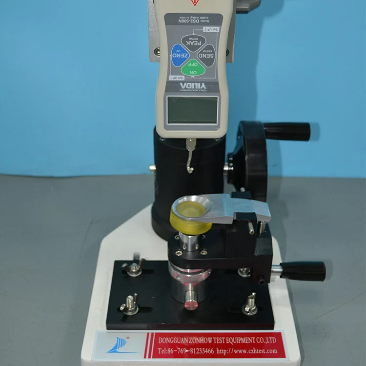 Snap Button Pull Tensile Tester with Imada Tension Meter , Snap Button Tensile Strength Tester