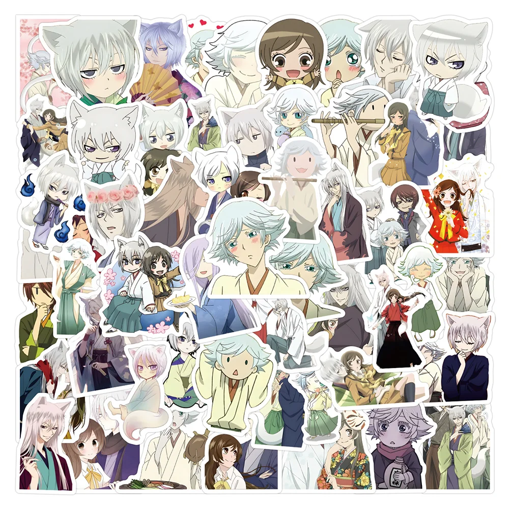 60pcs Cartoon Kamisama Kiss Graffiti Stickers PVC Material Decoration DIY Phone Notebook Scrapbook Waterproof Children's Sticker