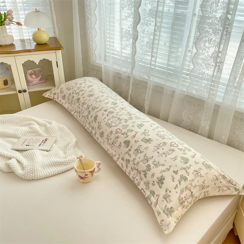 1pc Soft Pillowcase 48x120/48x150/48x180cm Pillow Cover Printed Pillowslip Rectangle Cushion Covers Funda Almohada