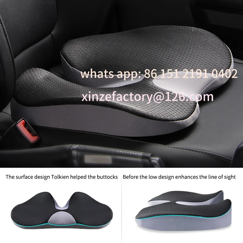 Customizable  Tailbone Sciaticaback Pain Relief Comfort Chair Car Cushion Non Slip Orthopedic Memory Foam Prostate Cushion