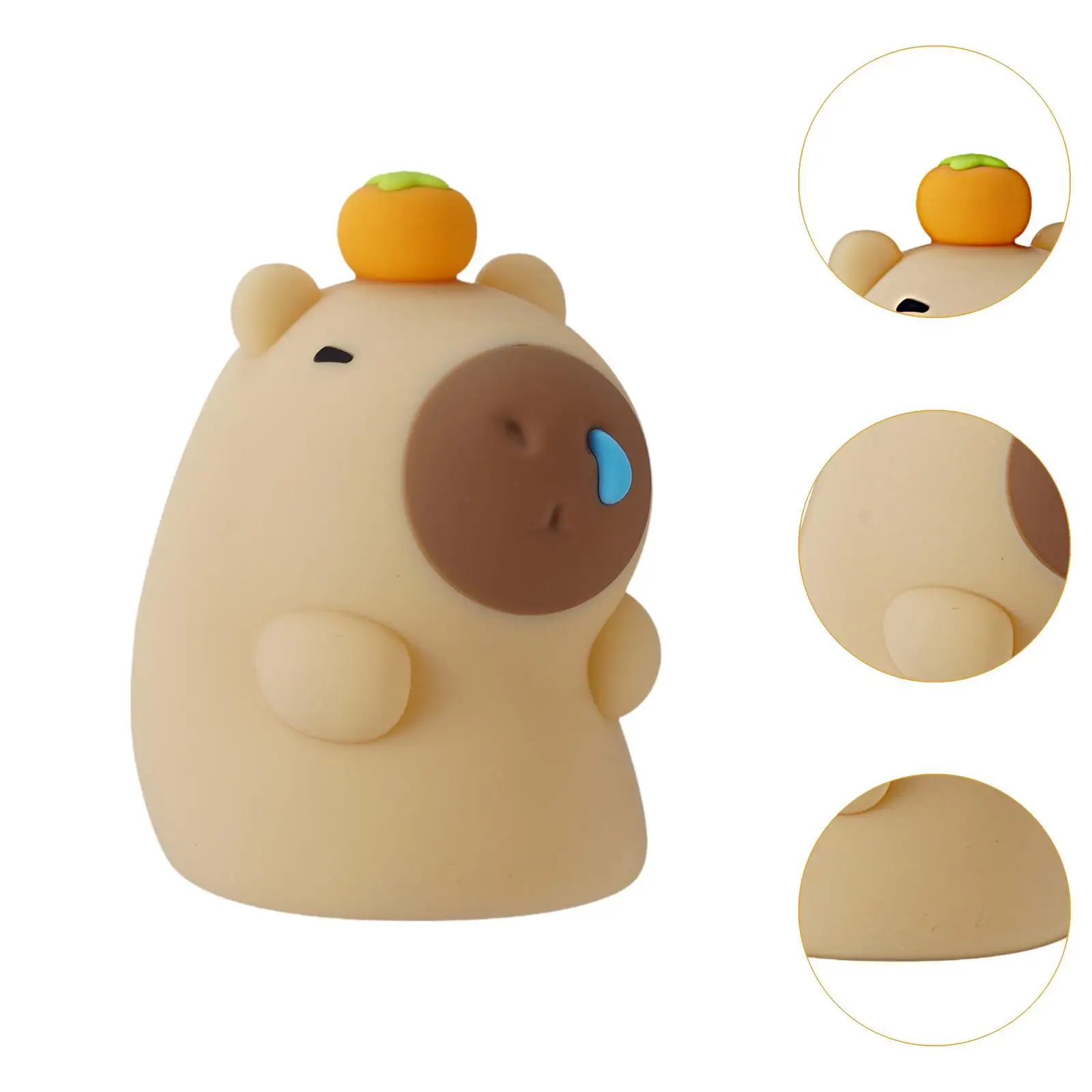 Cartoon Capybara Night Light Nursery Nightlight for Tabletop