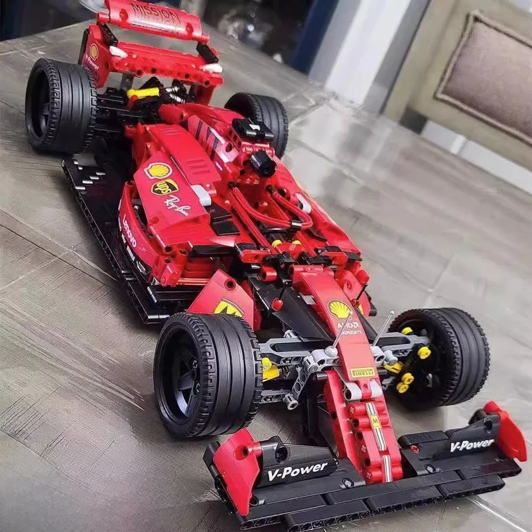 高難易度f方程式レーシングカーモデルカー組み立ておもちゃブロック-7歳以上の男の子向け-プラスチック製磁気ビルディングブロック