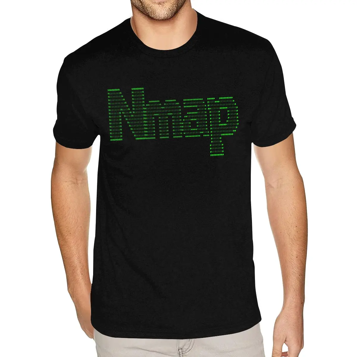 Cheap T Shirts Linux Nmap Command Ascii Art Hacker Programmer Humor Graphic Premium T-shirt Custom Short Sleeve Black Tees Shirt