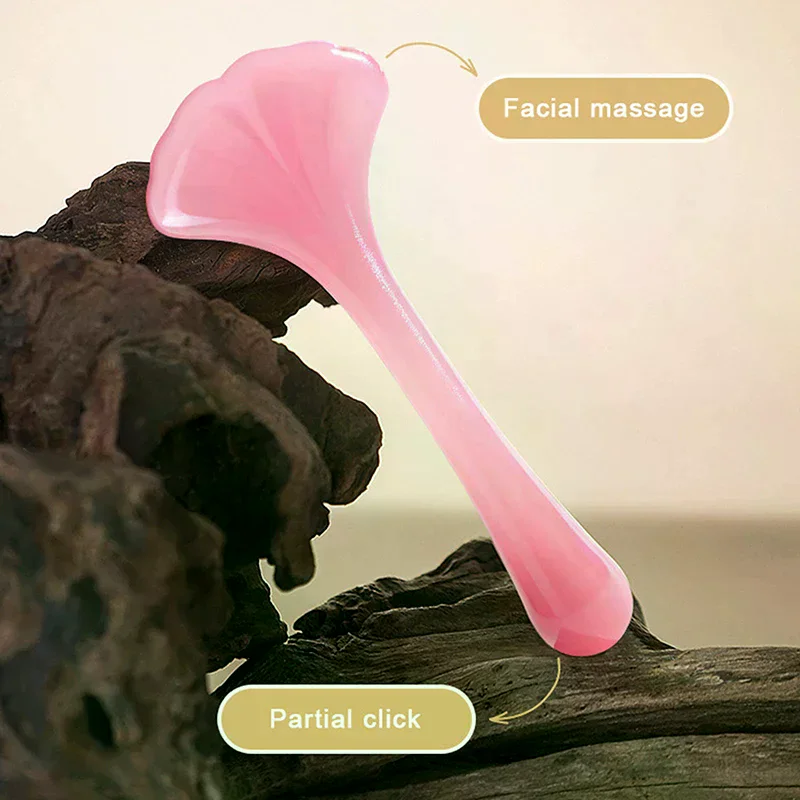 

Форма гинкго, смоляная доска для лица, массажная доска Гуа Ша для лица, уход за твердой кожей, Гуа Ша, СПА, физиотерапия, косметический продукт