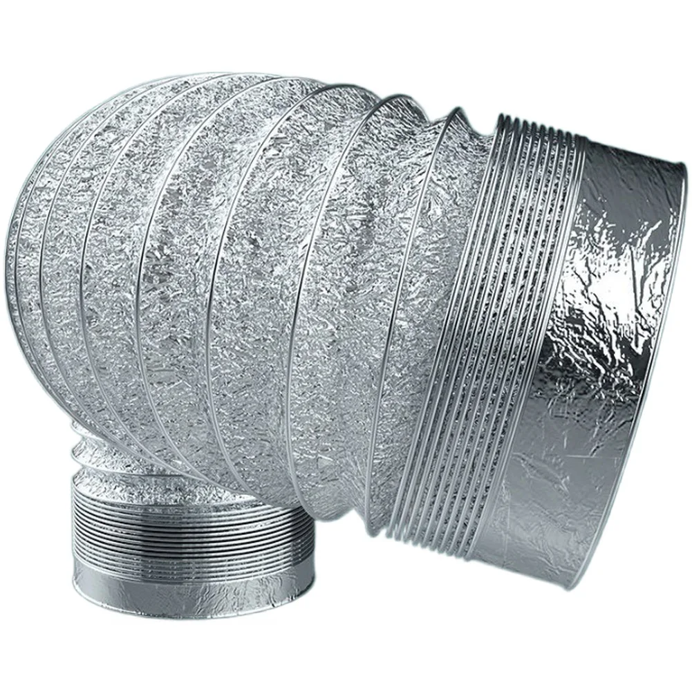 Extendable 1.5M Aluminum Foil Pipe Flexible High Temperature Resistant Duct Hose For AC Dryer Kitchen Hood Greenhouse Ve