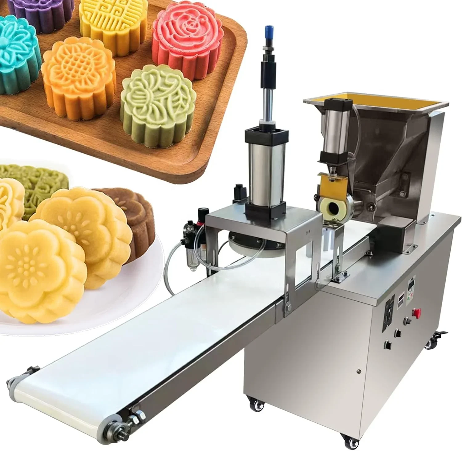 Mini Hydraulic Automatic Dough Divider Cutter Sheeter Machine Pizza Ball Bread Rounder Press Singapore Price Core Motor
