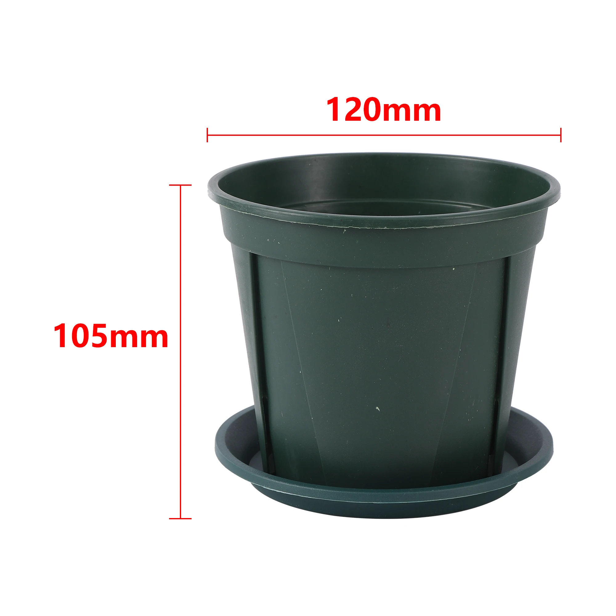 12/15cm Plastic Plant Root Control Pot With Drainage Holes And Tray Garden Greenhouse Nursery Green Plant Succulent Nursery Pot