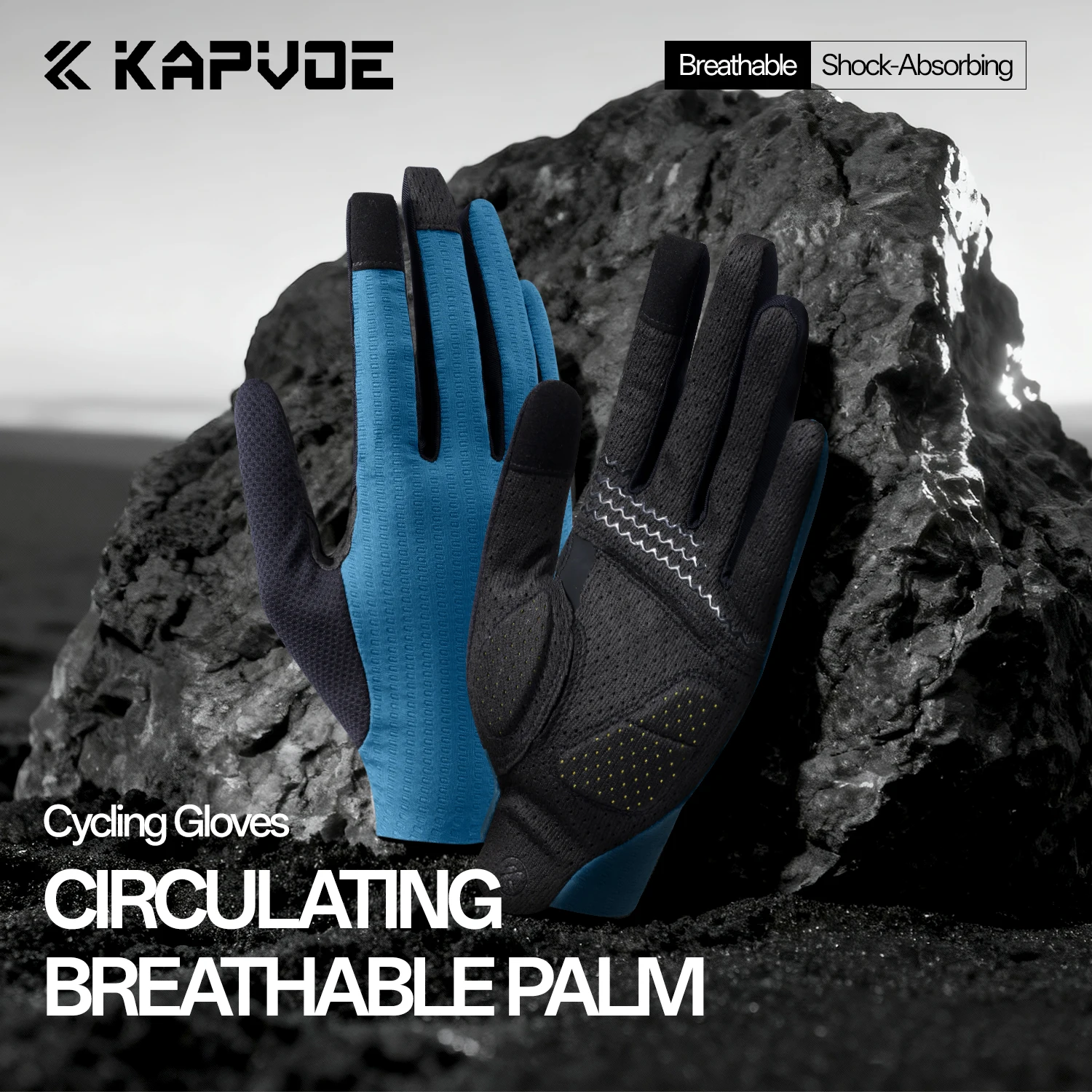 kapvoe-新しいプロフェッショナル乗馬手袋サイクリンググローブフルフィンガータッチスクリーンスポーツモトクロススキーバイク通気性手袋