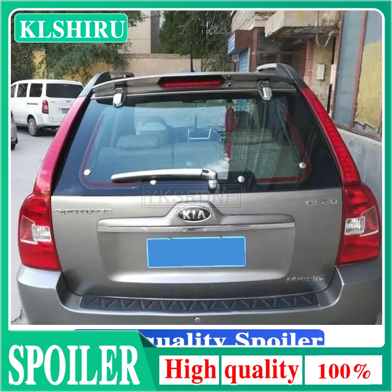 KLSHIRU Sportage 2005 2006 2007 2008 2009 2010 ABS Plastic Unpainted Primer Gray Color Rear Roof Spoiler for KIA Sportage