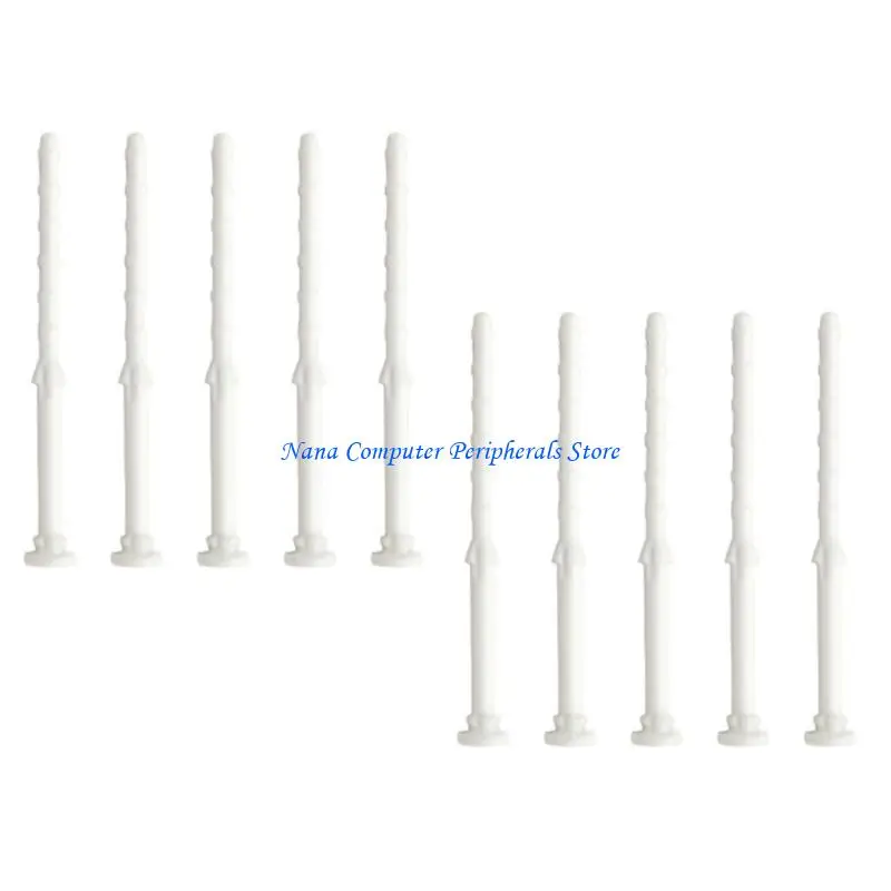 F68C 10 stuks 25 mm PC-behuizingsventilator Anti-geluidsreducerende trillingsschroefventilator Zachte siliconen