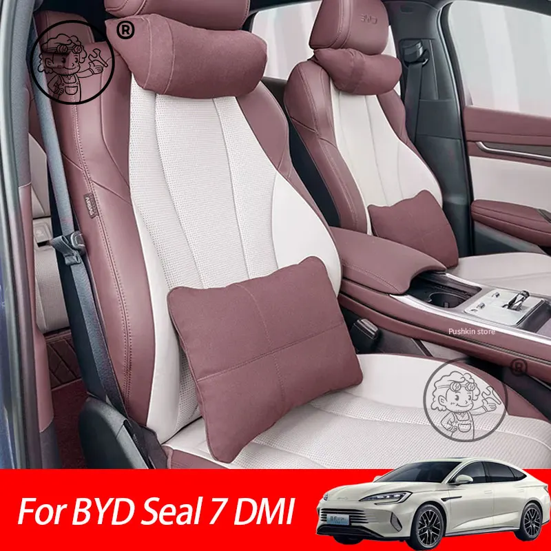 

For BYD Seal 7 DMI SEAL 07 DMI 2025 2026 Neck Pillow Memory Foam Pillows Waist & backrest Car Accessories
