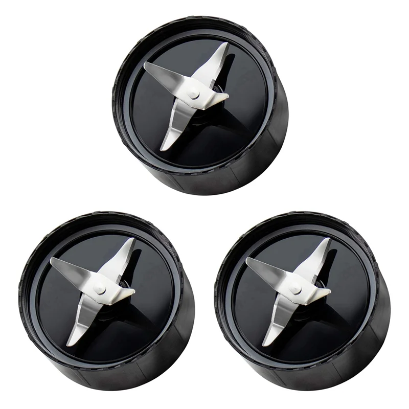 UNCL 3X Parte di ricambio per lama a croce compatibile con Magic-Bullet (250 W, serie MB1001) Lama di ricambio per lama a croce in acciaio inossidabile