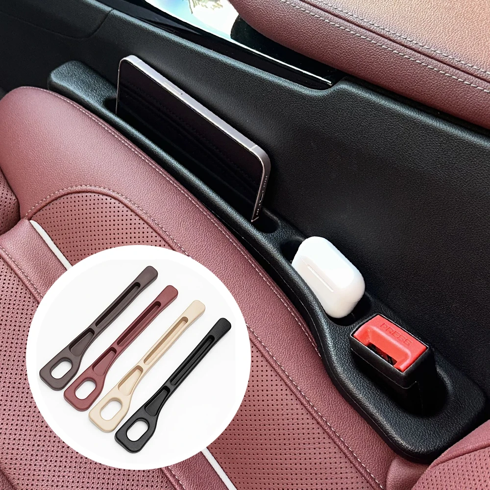 Relleno de espacio para asiento de coche, organizador de consola central, paquete de 2, ranuras de almacenamiento, decoración de interiores de automóvil, accesorios de ajuste de consola central