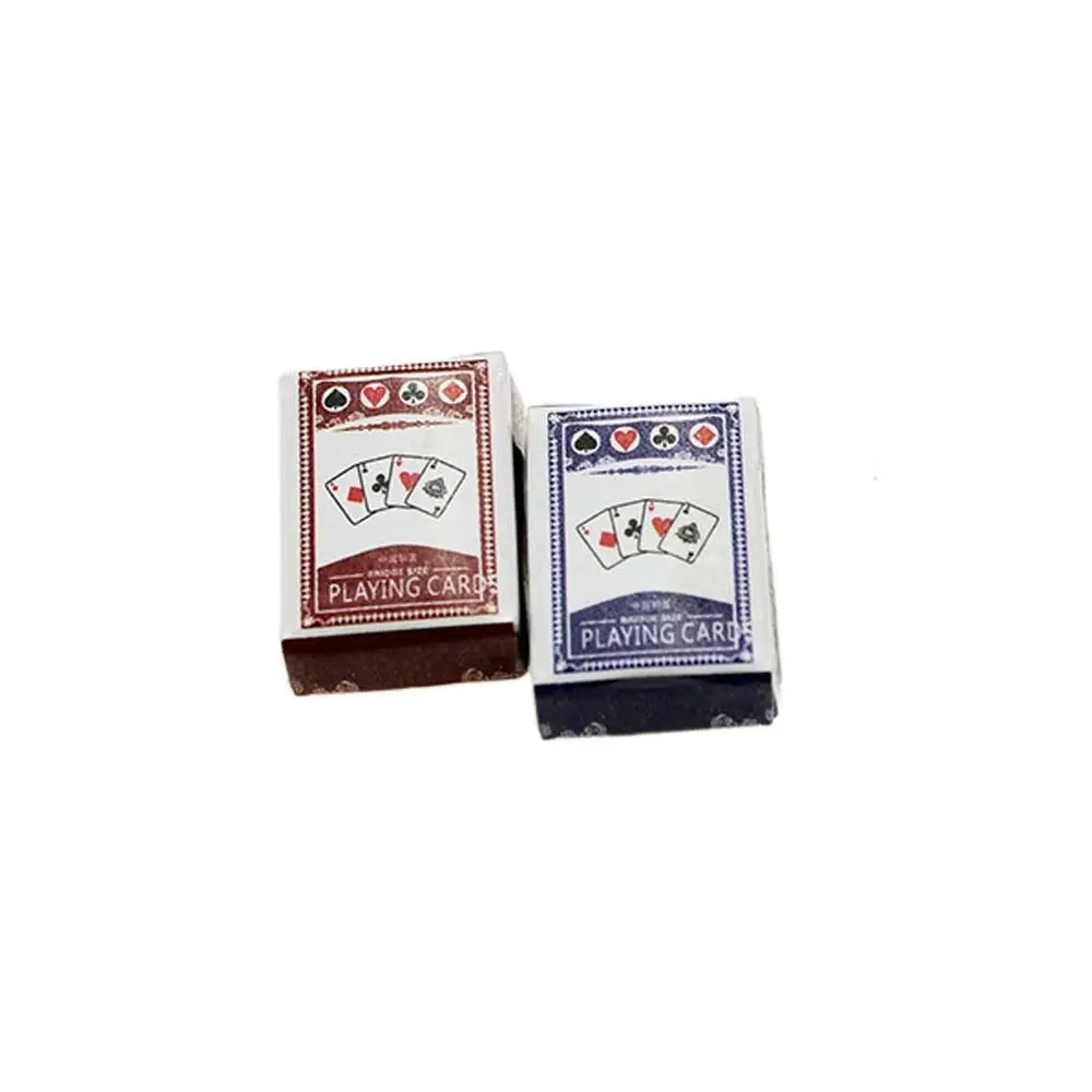 

Cards Games Funny Models Mini Poker Cards Miniature Dollhouse Playing Poker Cards Mini Playing Cards Miniature Games Poker