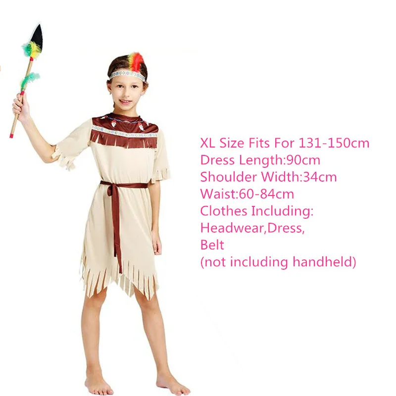 African Original Savage Costume Kids Wild Cosplay Clothing Party Dress   Props Children Boys Girls  Halloween