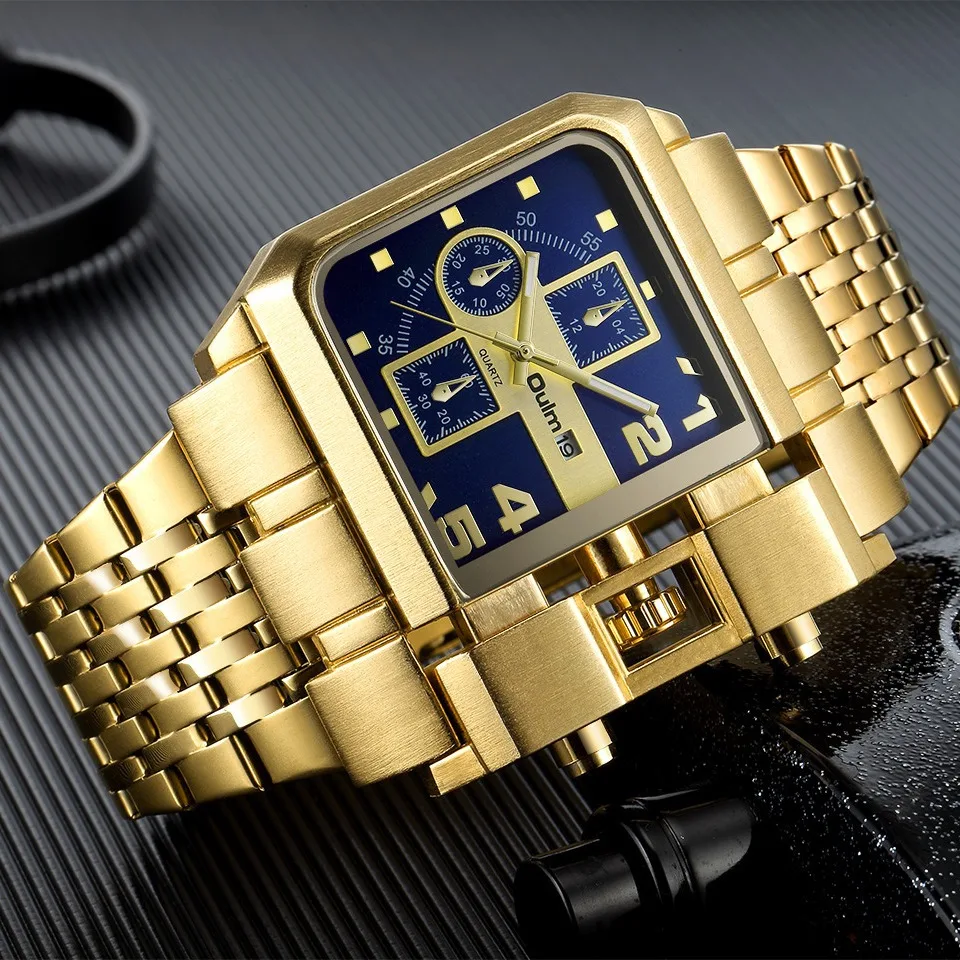 Business Fashion Waterproof Men's Watch Big Dial Quartz Clock For Men Relogio Masculino Reloj Hombre часы мужские