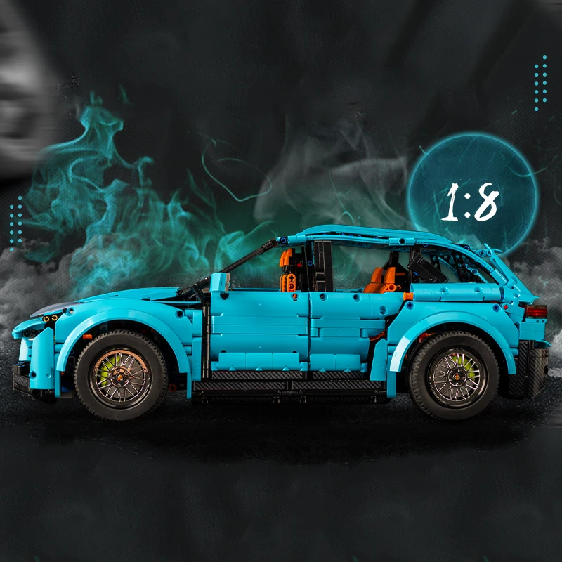 Blocs de construction de voiture SUV, échelle 1:8, Kit de modèle de ville, voiture de sport, briques, ornements, Collection de véhicules, jouets DIY, cadeaux créatifs, 3181 pièces