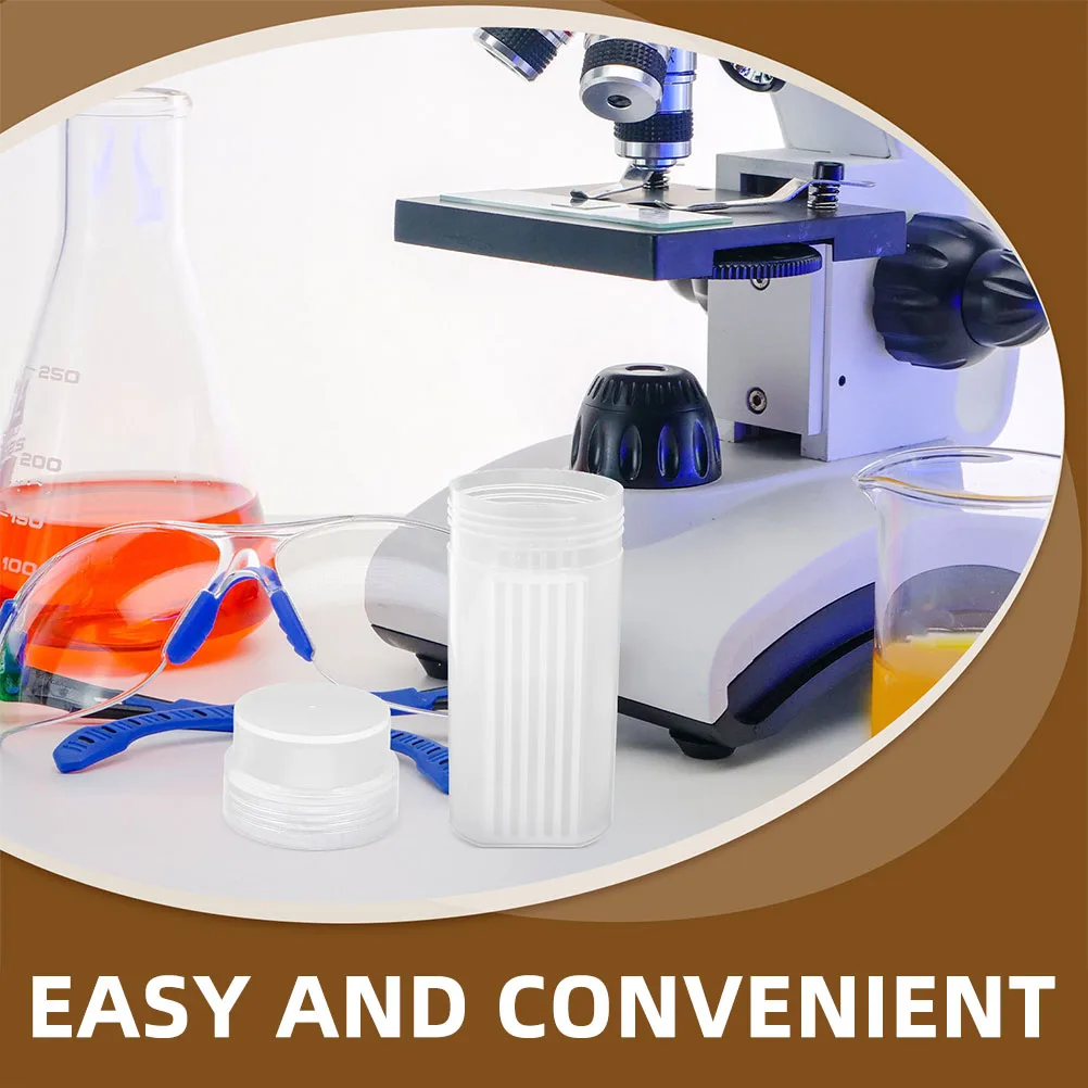 3 Stück Mikroskop-Objektträger, Färbeglaster, Laborzubehör, Glas, transparenter Aufbewahrungskoffer, Probengläser