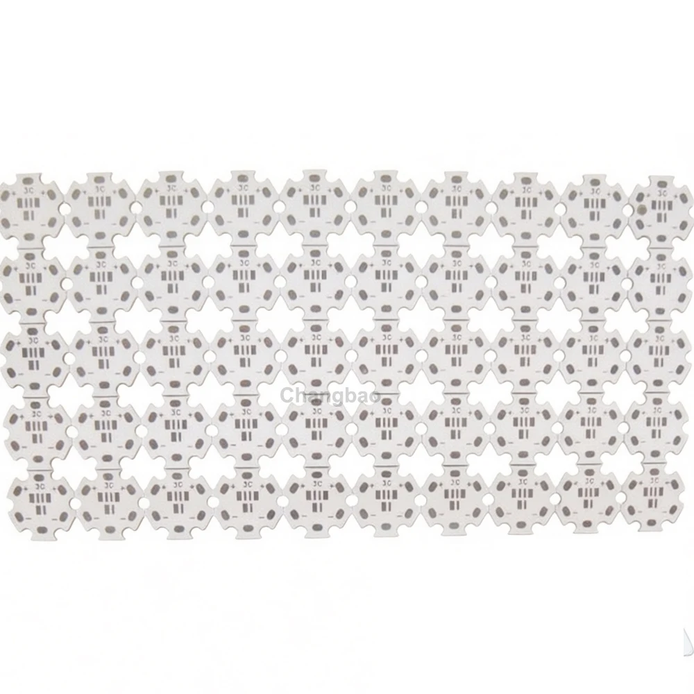 100 個/ロット 20mm 3Leds シリーズ 2835/3030SMD アルミニウム スター PCB